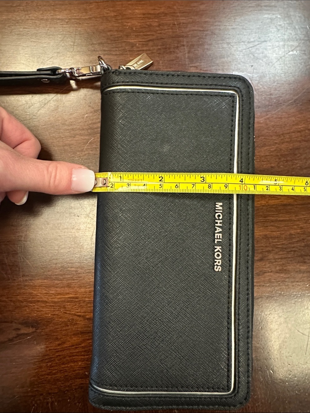 Michael Kors Black Wristlet Clutch - Picture 5 of 5